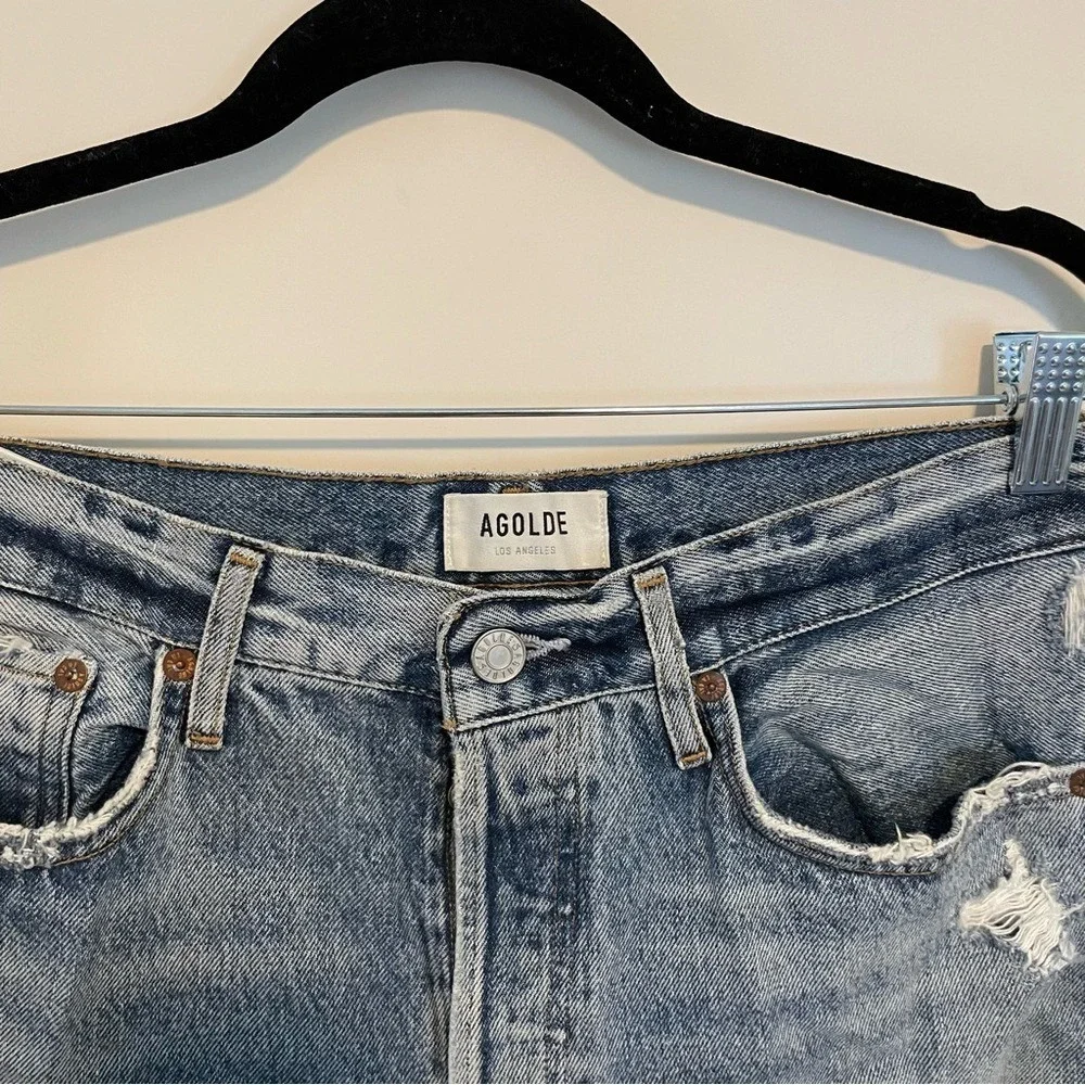 Agolde 90s‎ Mid Rise Loose Denim Jeans in Isolate Size 28